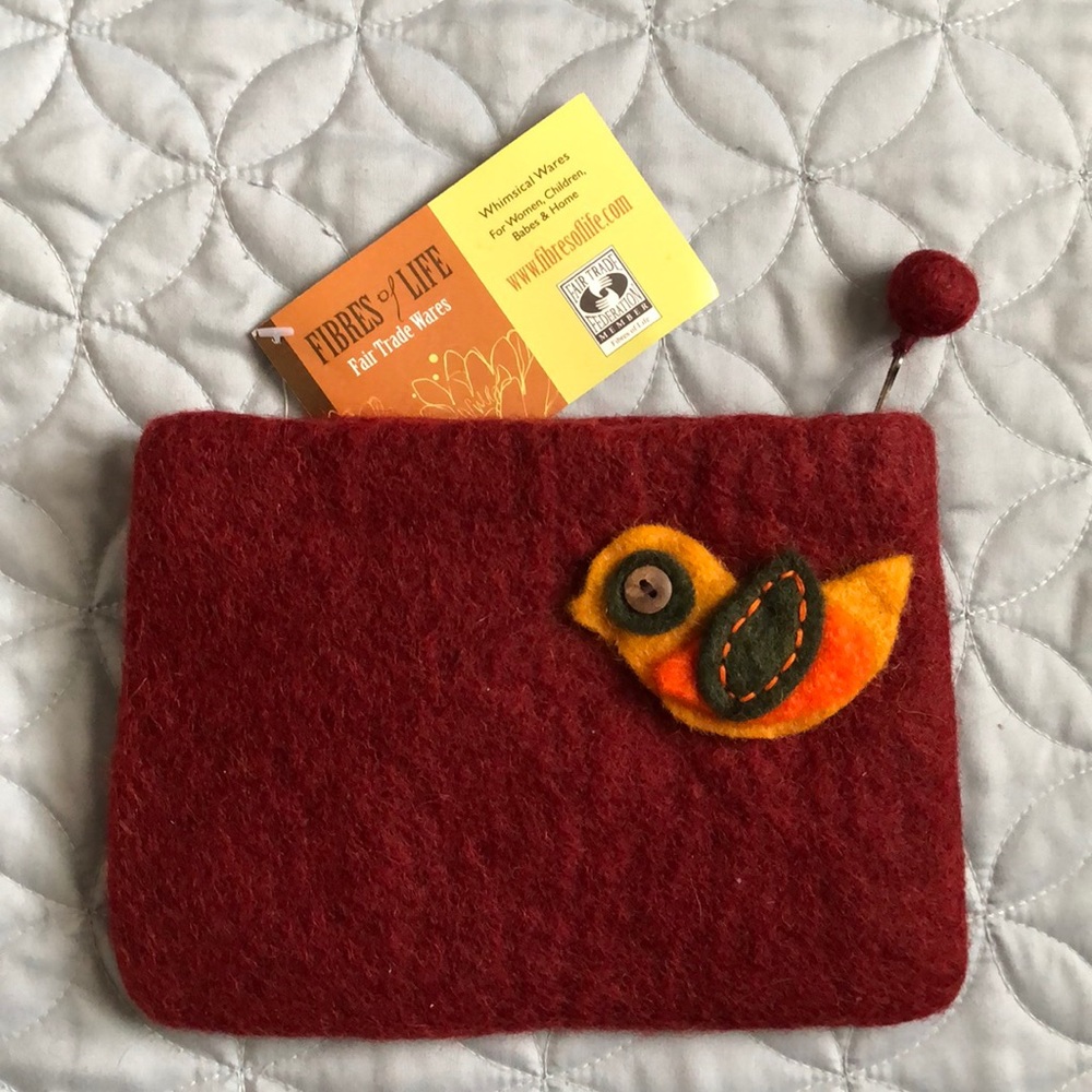 Beautiful handmade wool bag